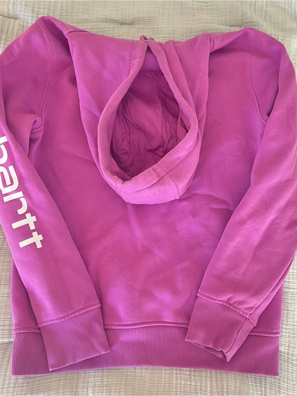 Carhartt Women’s Purple Logo Hoodie - Picture 2 of 3